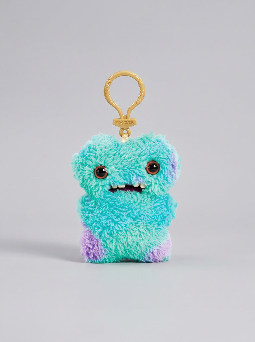 Blue Snaggle-Tooth Monster | Tactile Stress-Relief Bag Charm & Desk Companion