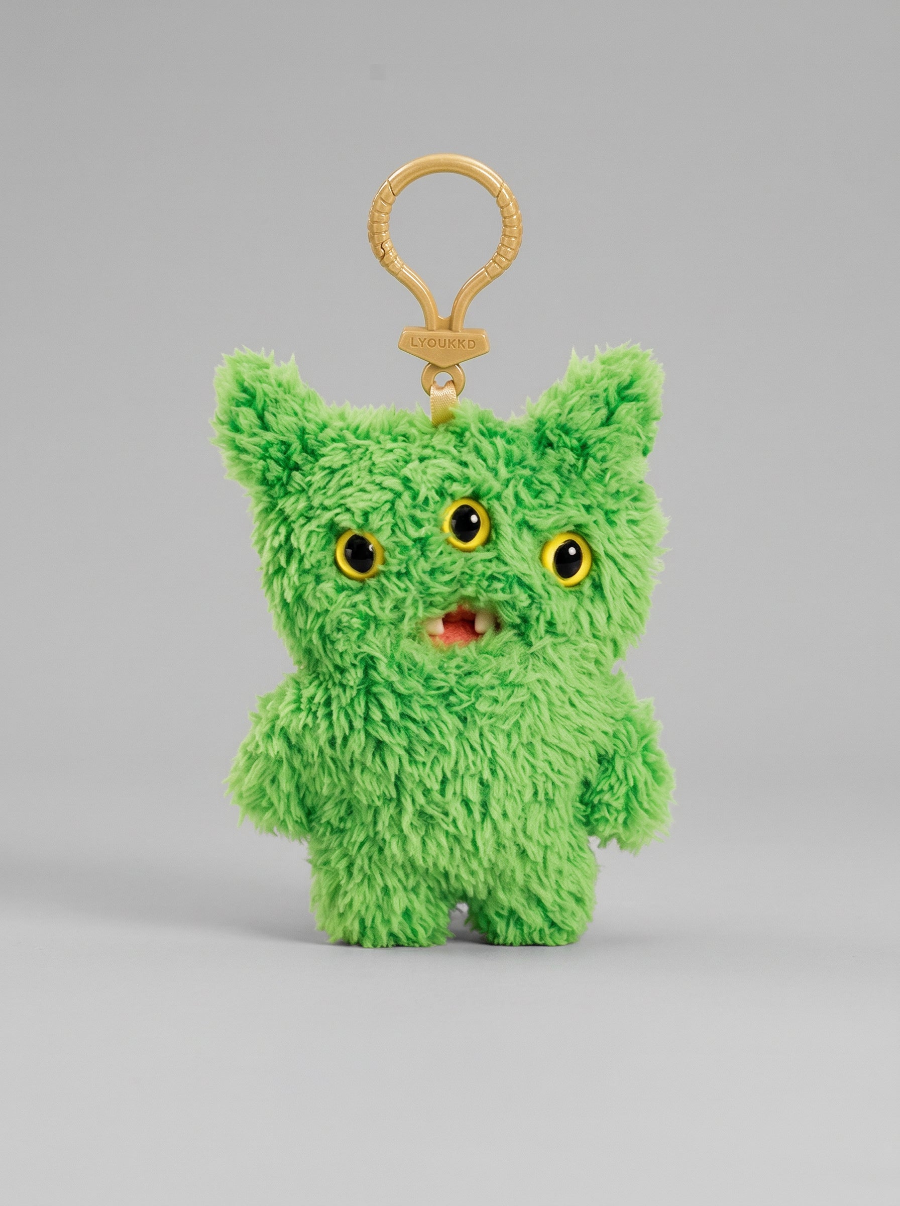 Bio-Glitch Three-Eyed Green Monster | Cyberpunk Desk Decor & Neon Gaming Setup Accessory